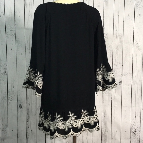 Forever 21 embroidered tunic mini dress lined - Picture 5 of 9